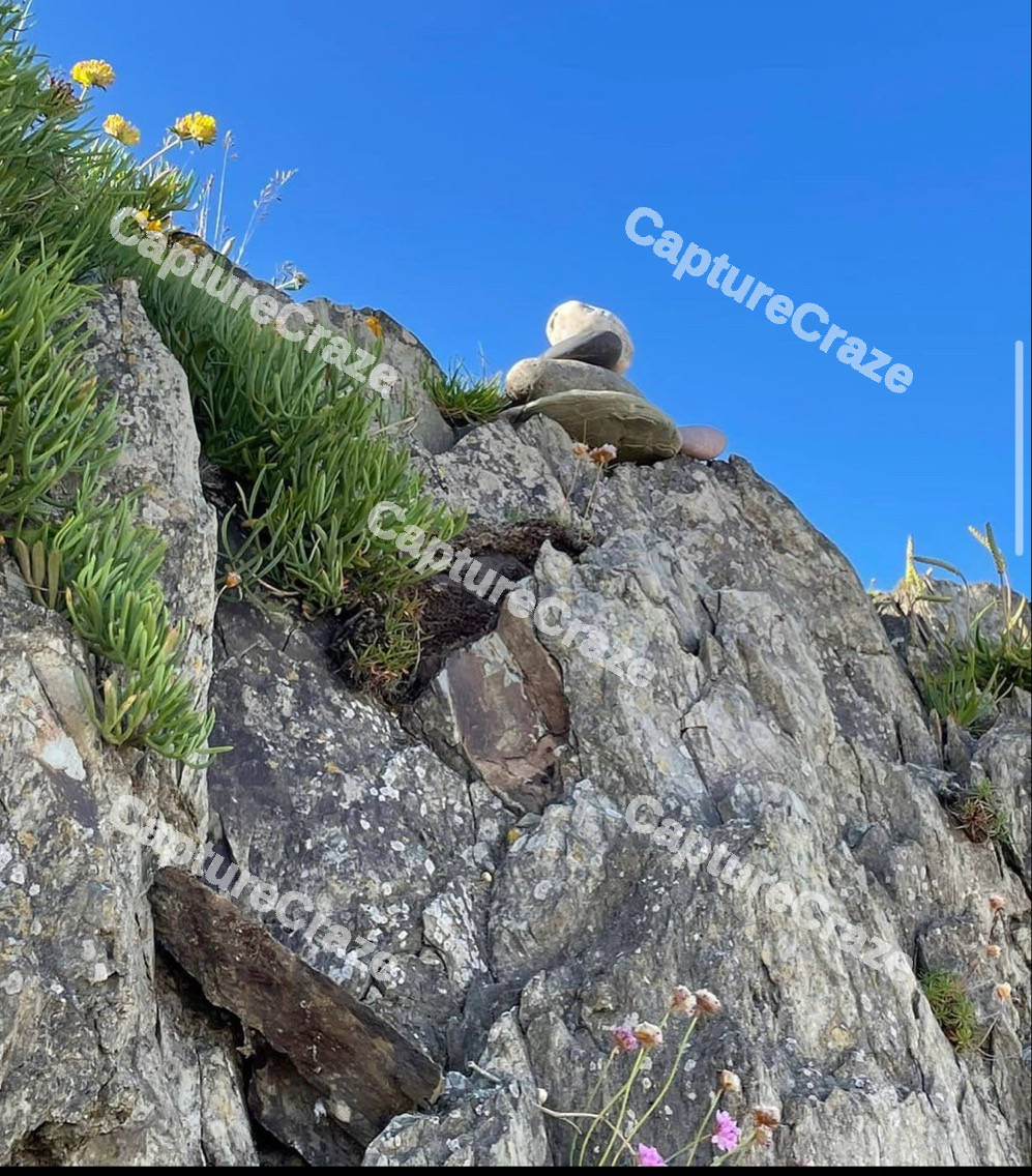 Edge Of Cliff With Rock Formation